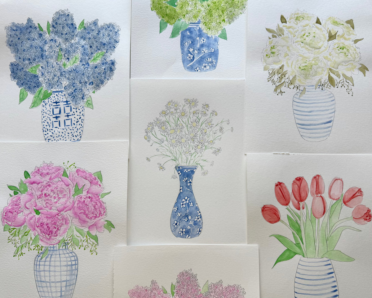 Watercolor Floral Painting Bundle