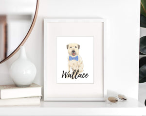 Personalized Wheaten Terrier (Summer Cut) Fine Art Prints
