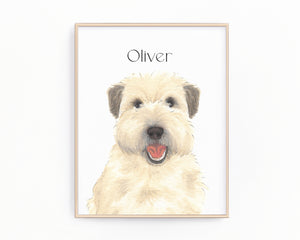 Personalized Wheaten Terrier (Winter Fluff) Fine Art Prints