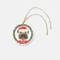 Personalized Wheaten Terrier Christmas Ornament