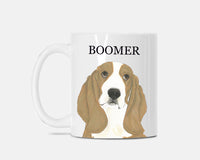 Personalized Basset Hound Ceramic Mug