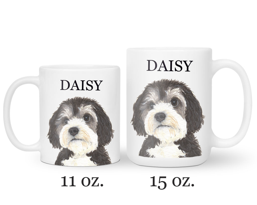 Personalized Bernedoodle Ceramic Mug