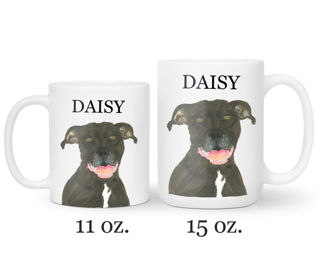 Personalized Pitbull (Black) Ceramic Mug