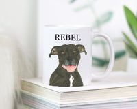 Personalized Pitbull (Black) Ceramic Mug