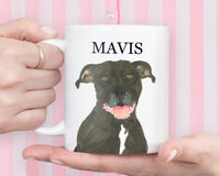 Personalized Pitbull (Black) Ceramic Mug