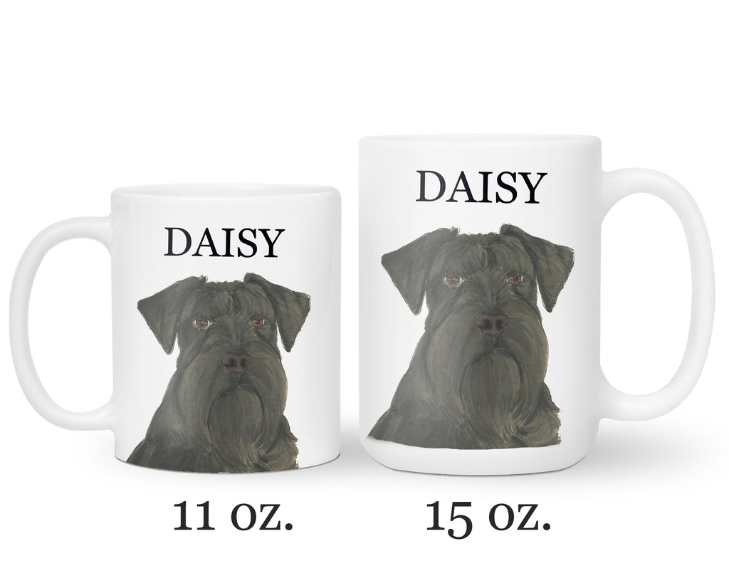 Personalized Schnauzer (Black) Ceramic Mug