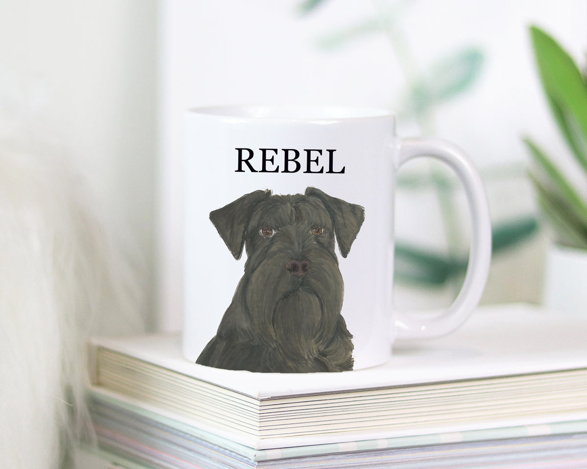 Personalized Schnauzer (Black) Ceramic Mug
