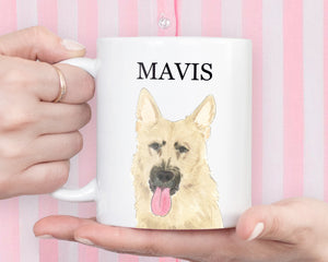 Personalized German Shepherd (Black & Tan) Ceramic Mug