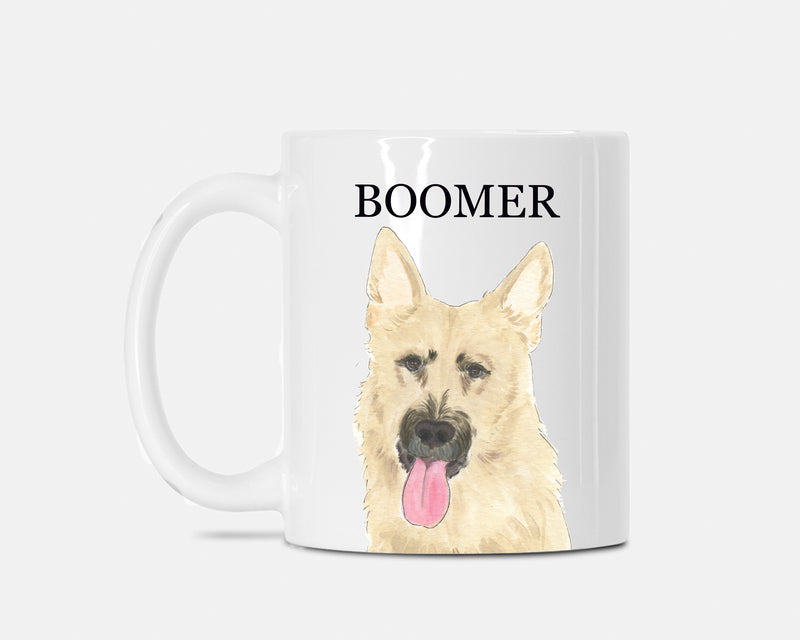 Personalized German Shepherd (Black & Tan) Ceramic Mug