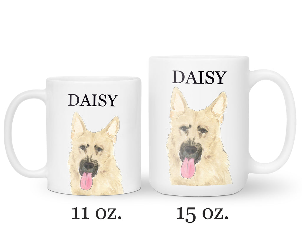 Personalized German Shepherd (Black & Tan) Ceramic Mug