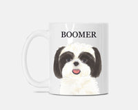 Personalized Shih Tzu (Black & White) Ceramic Mug