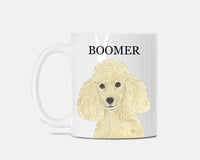Personalized Poodle (Blonde Tan Golden) Ceramic Mug