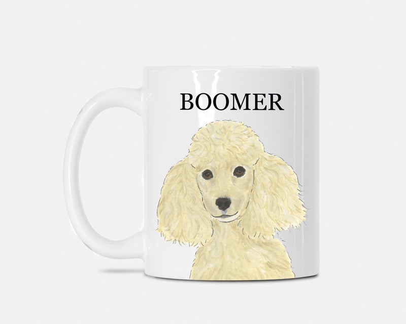 Personalized Poodle (Blonde Tan Golden) Ceramic Mug