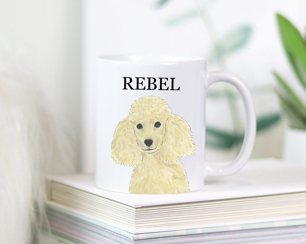 Personalized Poodle (Blonde Tan Golden) Ceramic Mug