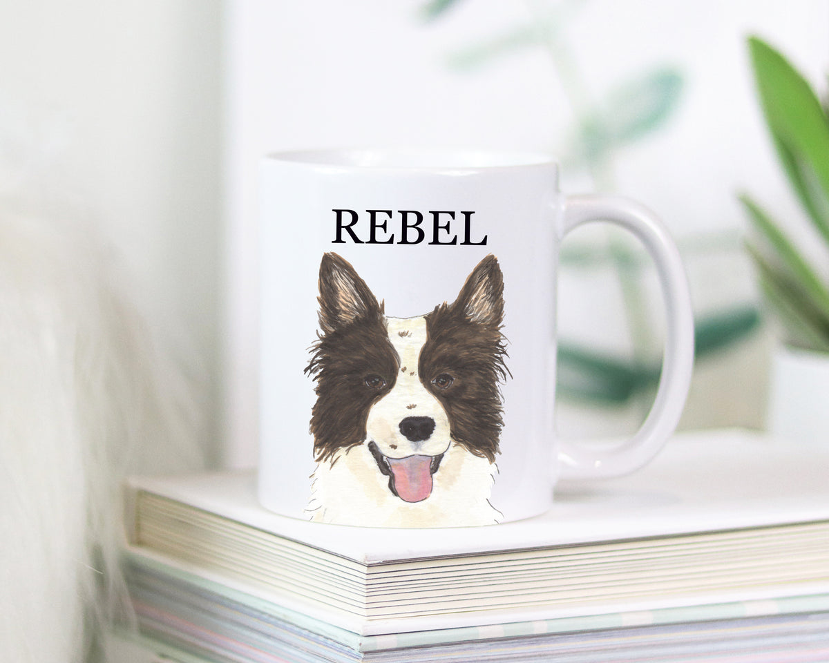 Personalized Border Collie Ceramic Mug