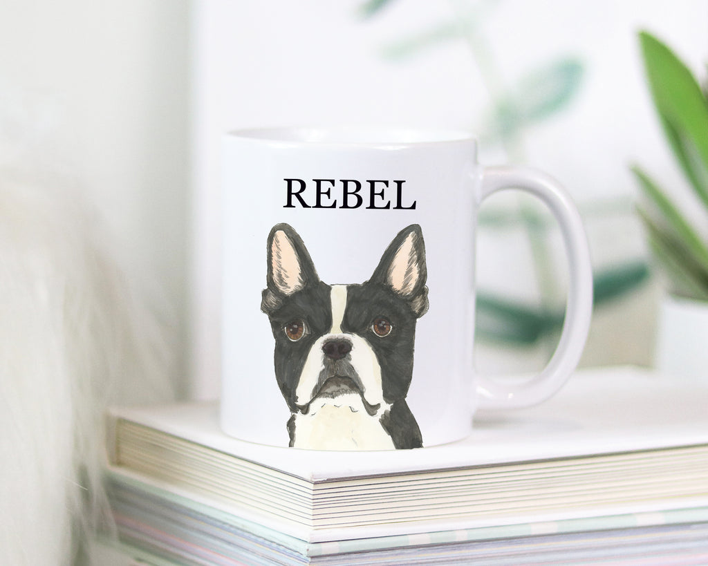 Personalized Boston Terrier Ceramic Mug