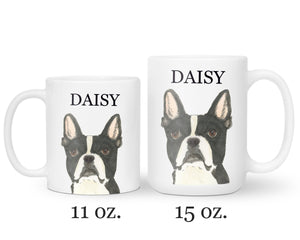 Personalized Boston Terrier Ceramic Mug