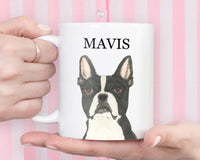 Personalized Boston Terrier Ceramic Mug