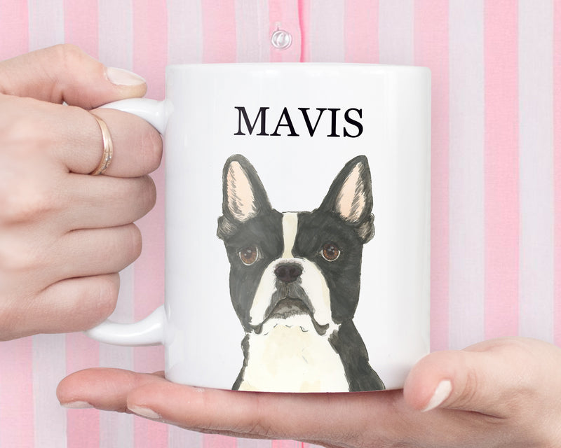 Personalized Boston Terrier Ceramic Mug