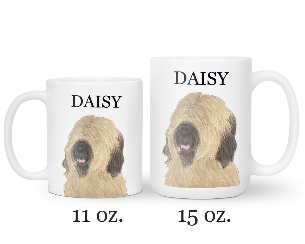Personalized Briard Ceramic Mug