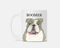 Personalized English Bulldog (Brindle) Ceramic Mug