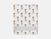 Personalized Brussels Griffon Minky Baby Blanket