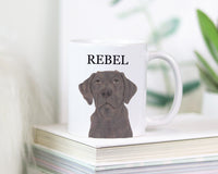 Personalized Labrador (Chocolate) Ceramic Mug