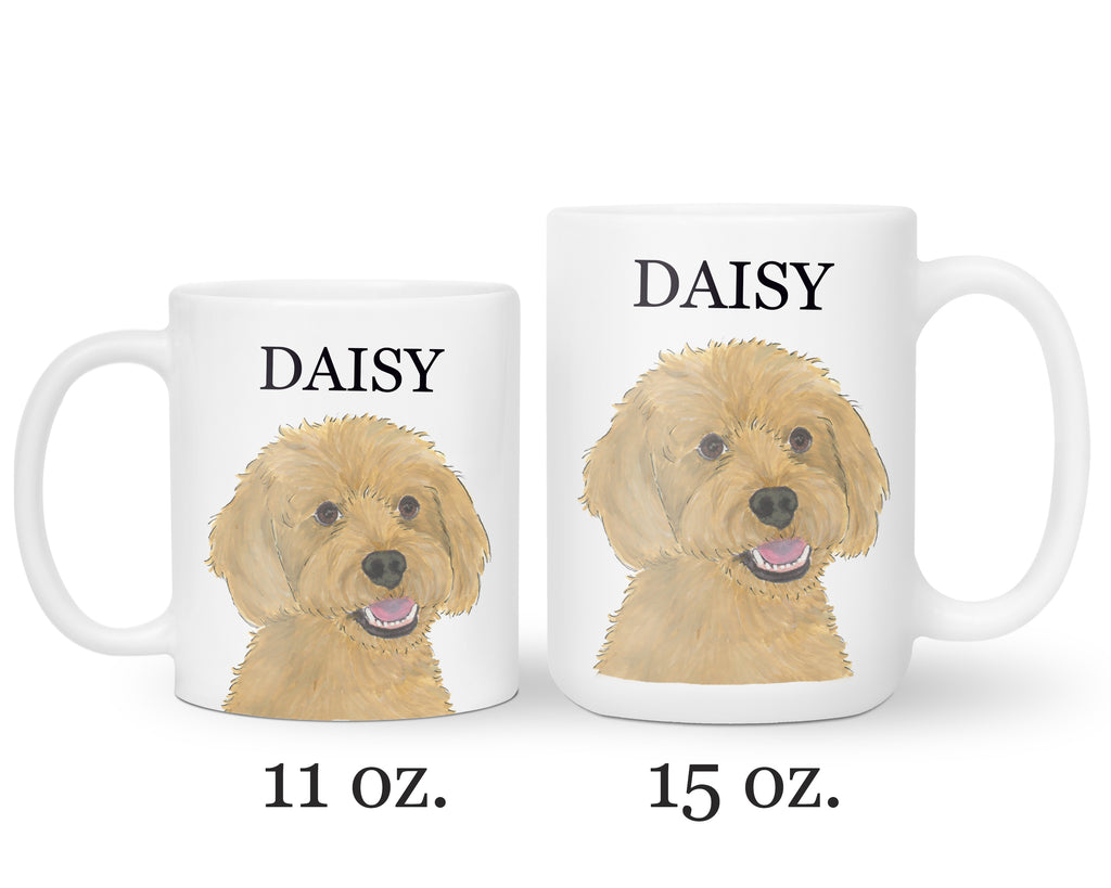 Personalized Cockapoo (Red Golden Apricot) Doodle Ceramic Mug