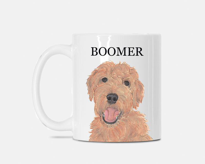 Personalized Doodle (Red Apricot Golden) Ceramic Mug
