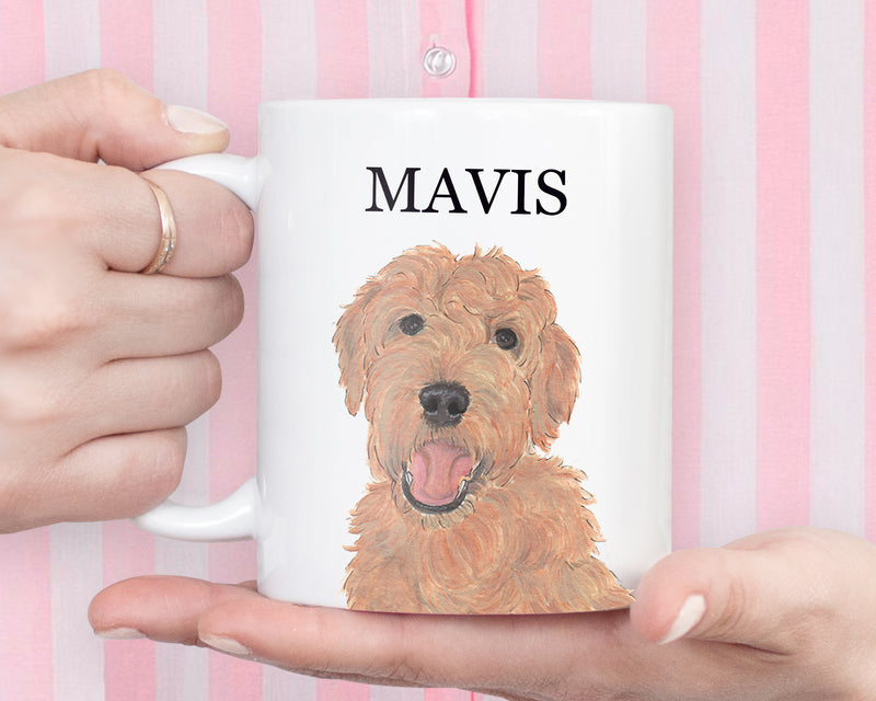 Personalized Doodle (Red Apricot Golden) Ceramic Mug