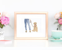 Custom Labrador (Dudley) Dog Mom Print