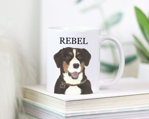 Personalized Entlebucher Mountain Dog Ceramic Mug