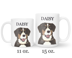 Personalized Entlebucher Mountain Dog Ceramic Mug