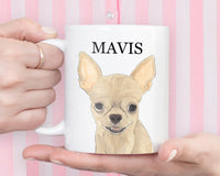 Personalized Chihuahua (Short Haired, Fawn) Ceramic Mug