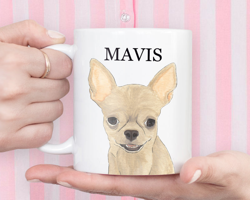 Personalized Chihuahua (Short Haired, Fawn) Ceramic Mug