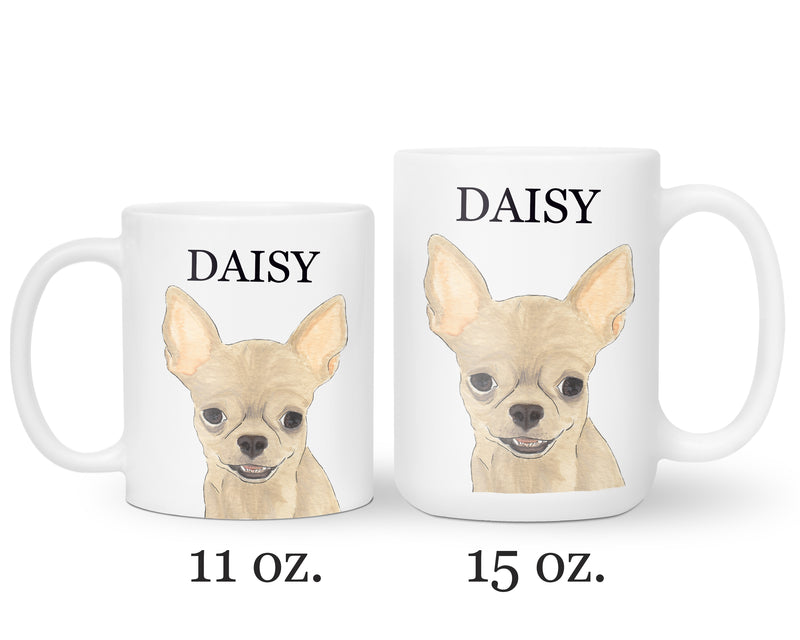 Personalized Chihuahua (Short Haired, Fawn) Ceramic Mug