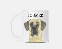 Personalized Great Dane (Fawn) Ceramic Mug