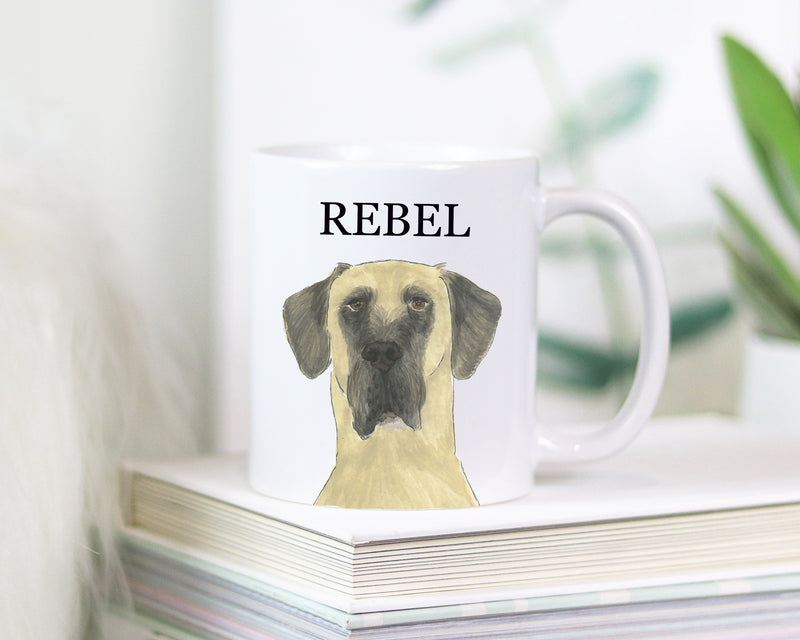 Personalized Great Dane (Fawn) Ceramic Mug