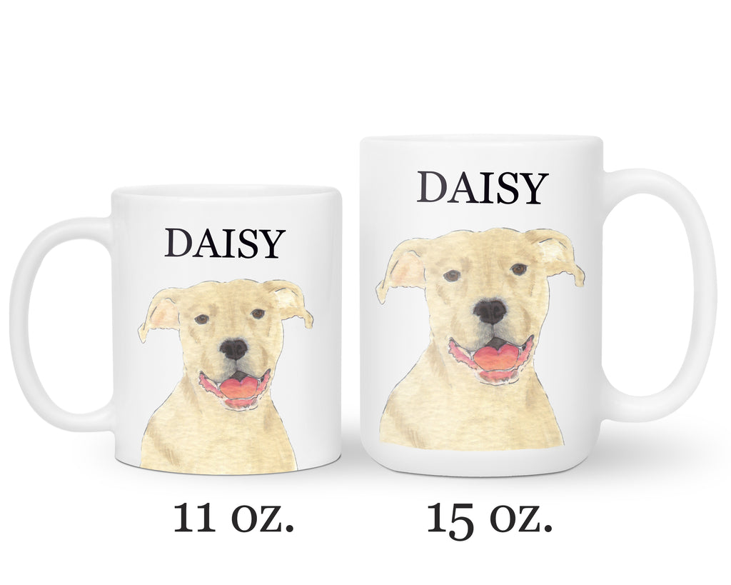 Personalized Pitbull (Fawn) Ceramic Mug