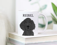 Personalized Flat Coated Retriever Ceramic Mug