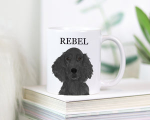 Personalized Flat Coated Retriever Ceramic Mug