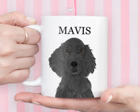 Personalized Flat Coated Retriever Ceramic Mug