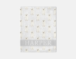 Personalized Havanese Minky Baby Blanket