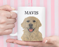 Personalized Golden Retriever Ceramic Mug