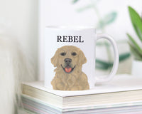 Personalized Golden Retriever Ceramic Mug