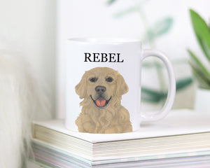 Personalized Golden Retriever Ceramic Mug