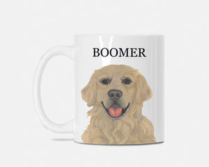 Personalized Golden Retriever Ceramic Mug