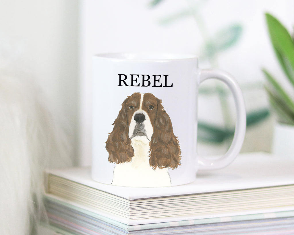 Personalized English Springer Spaniel (Liver) Ceramic Mug