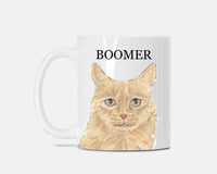 Personalized Maine Coon Cat (Orange) Ceramic Mug
