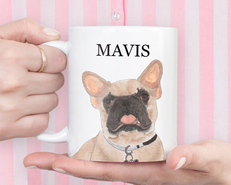 Personalized French Bulldog (Masked) Ceramic Mug